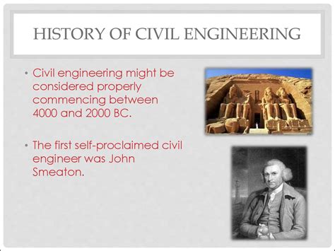 history of civil engineering ppt